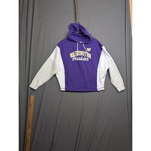 Captivating Washington Huskies Hoodie Womens Size Small Purple White Color